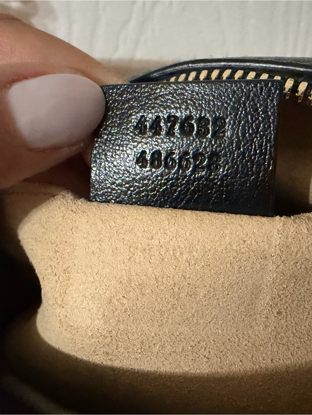 Gucci Beige GG Canvas Crossbody with Black Trim and Gold Double G - Picture 9 of 9